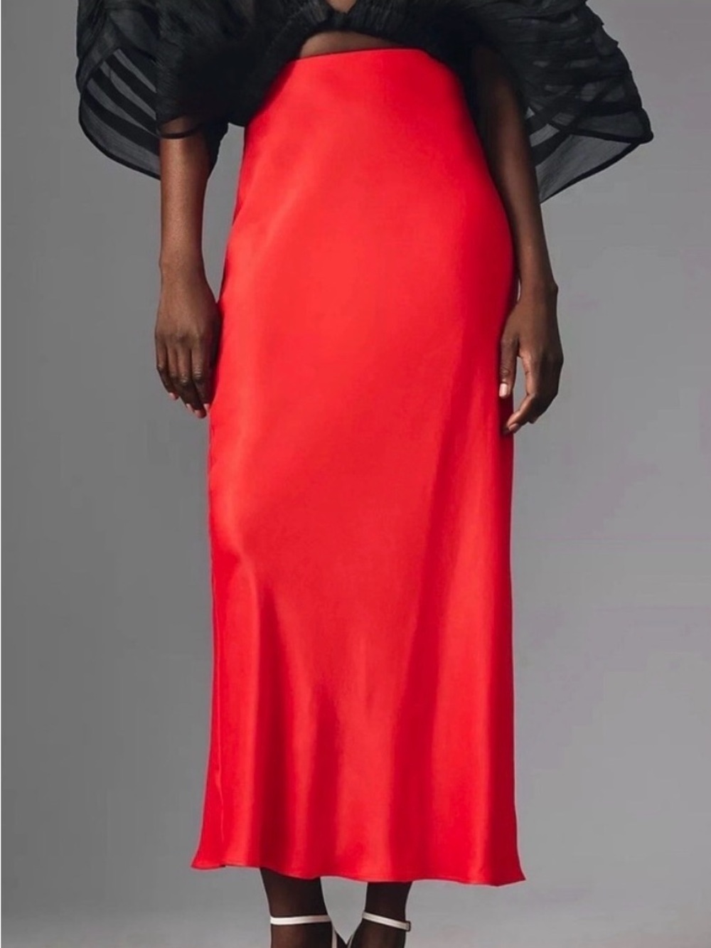 New with tags By Anthropologie Tilda Maxi Skirt in a gorgeous vibrant red, size